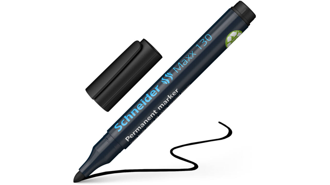 Viltstift Schneider Maxx 130 rond 1-3mm zwart