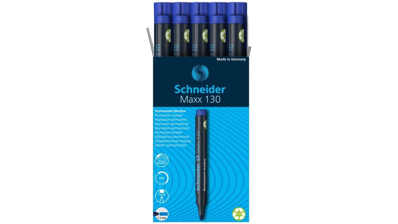 Viltstift Schneider Maxx 130 rond 1-3mm blauw