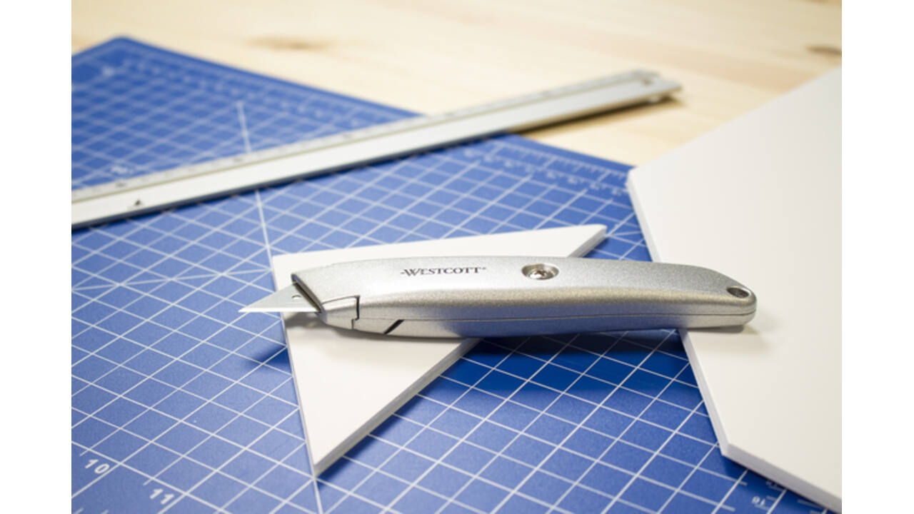 Snijmes Westcott trapezium 18mm met schuifsluiting aluminium