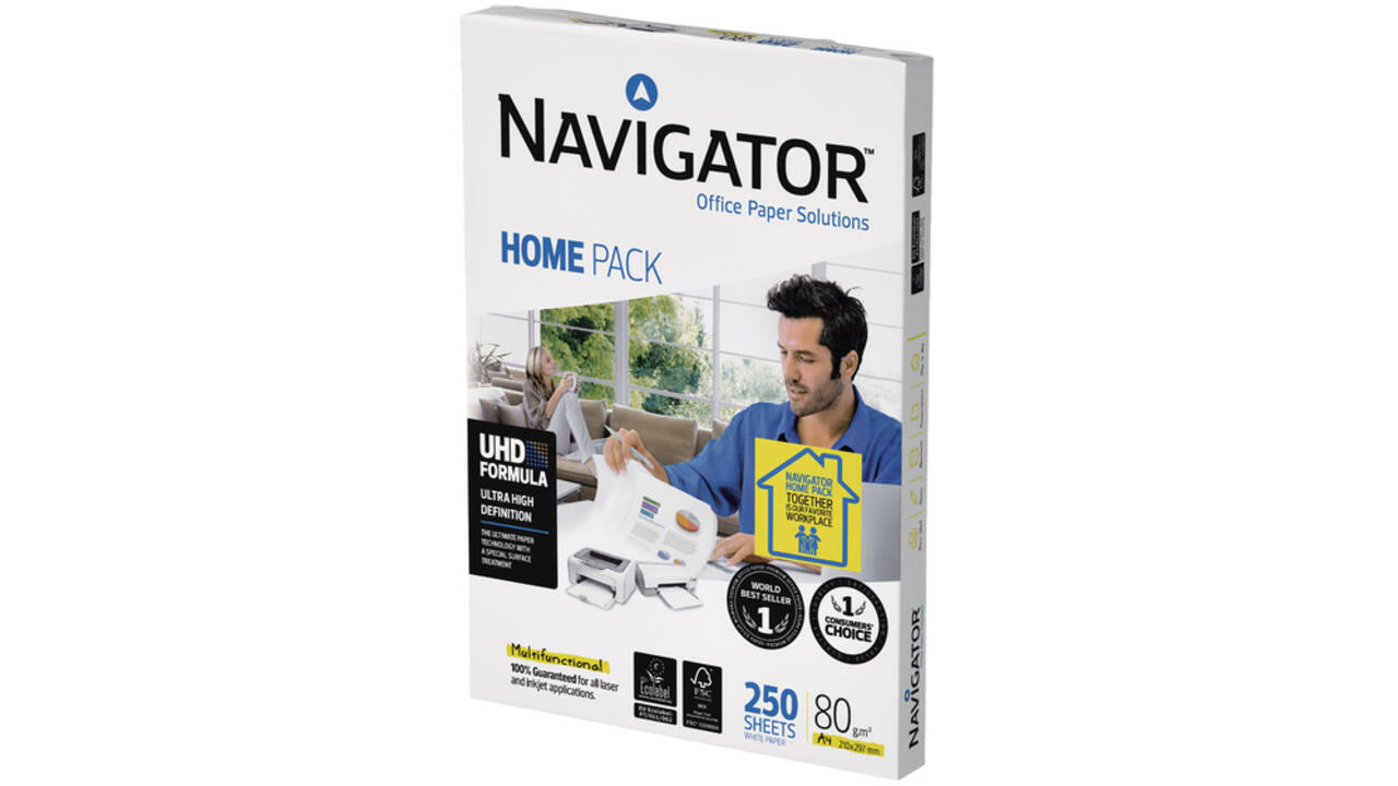 Kopieerpapier Navigator Homepack A4 80gr wit 250vel