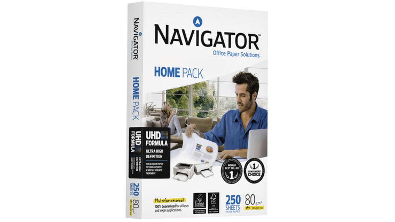 Kopieerpapier Navigator Homepack A4 80gr wit 250vel