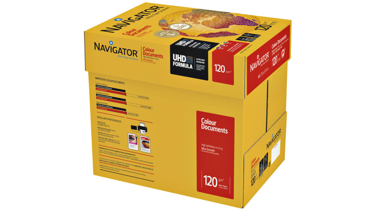 Kopieerpapier Navigator Colour Documents A4 120gr wit 250vel