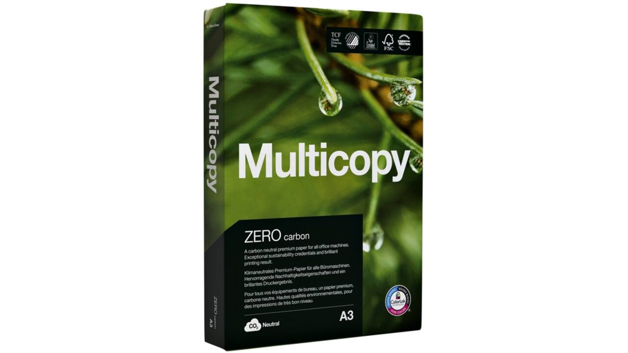 Kopieerpapier Multicopy Zero A3 80gr wit 500vel