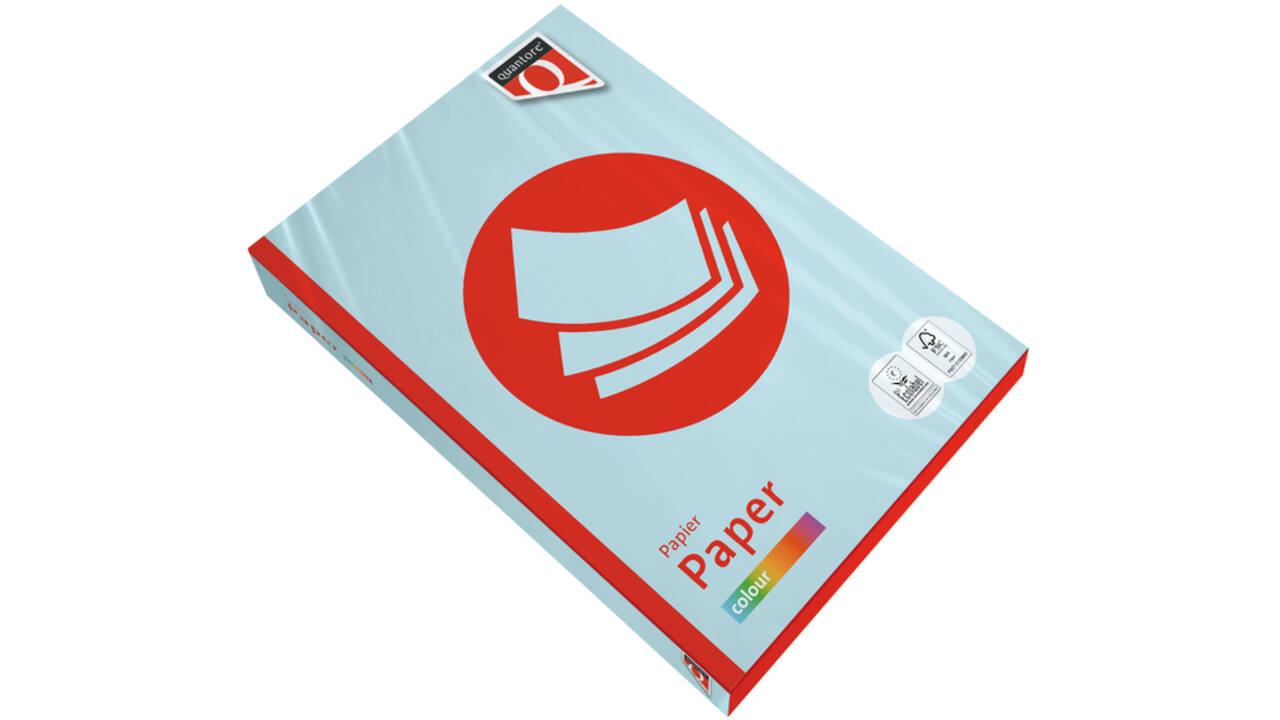 Kopieerpapier Quantore Colour A4 80gr lichtblauw 500 vel