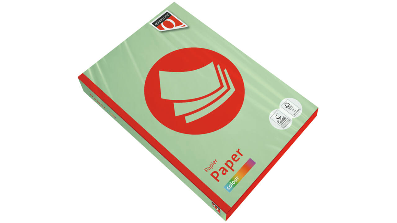Kopieerpapier Quantore Colour A4 80gr appelgroen 500 vel