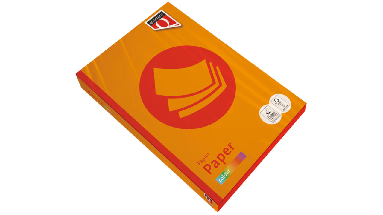 Kopieerpapier Quantore Colour A4 80gr oranje 500 vel