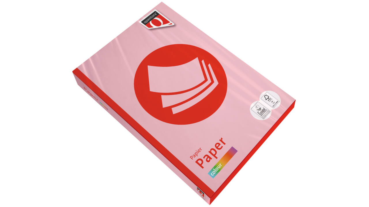 Kopieerpapier Quantore Colour A4 80gr roze 500 vel