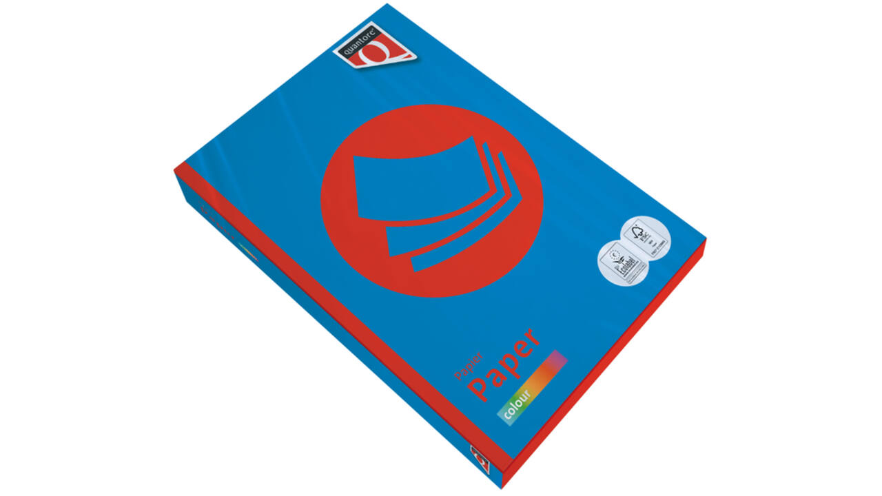 Kopieerpapier Quantore Colour A4 80gr diepblauw 500 vel