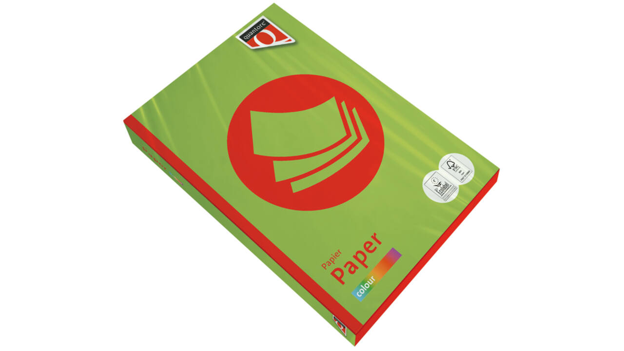 Kopieerpapier Quantore Colour A4 80gr helgroen 500 vel