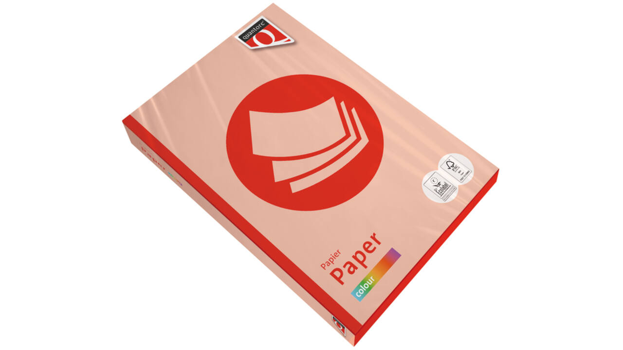 Kopieerpapier Quantore Colour A4 80gr zalm 500 vel