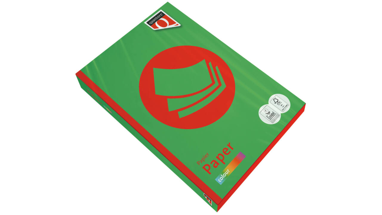 Kopieerpapier Quantore Colour A4 80gr grasgroen 500 vel