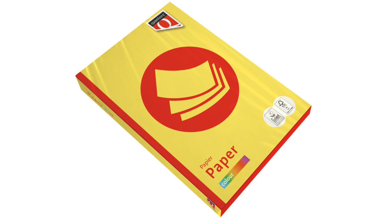 Kopieerpapier Quantore Colour A4 80gr zwavelgeel 500 vel