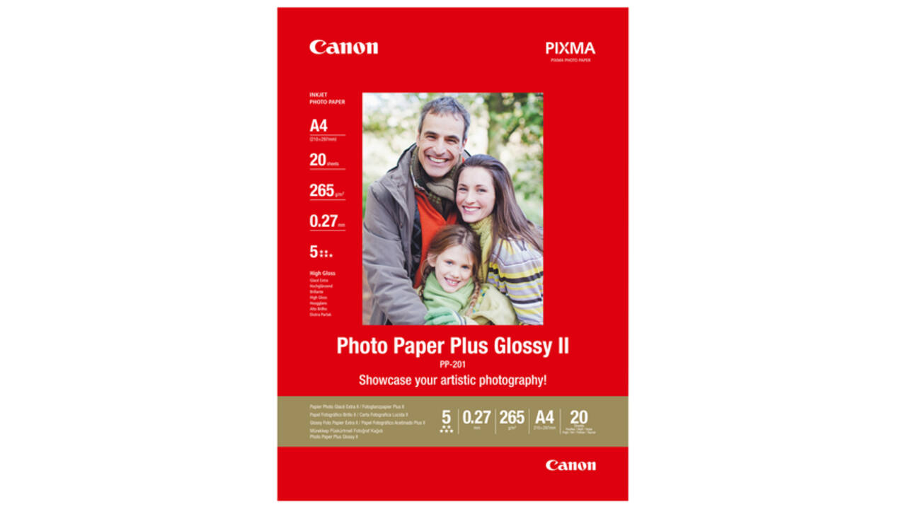 Inkjetpapier Canon PP-201 A4 260gr glans 20vel