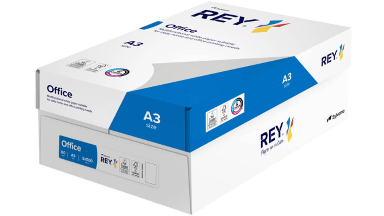 Kopieerpapier Rey Office A3 80gr wit 500vel