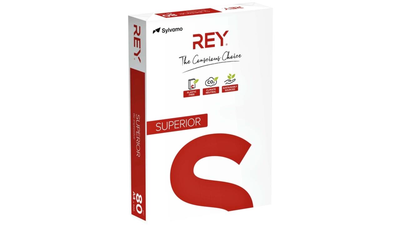 Kopieerpapier Rey Superior A4 80gr wit 500vel