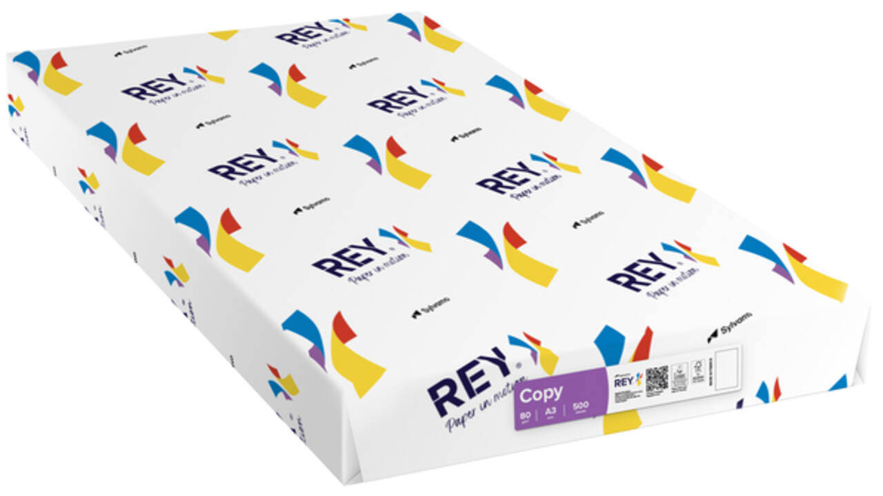 Kopieerpapier Rey Copy A3 80gr wit 500vel