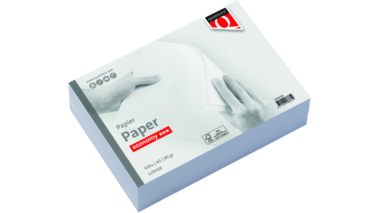 Kopieerpapier Quantore Economy A5 80gr wit 500vel