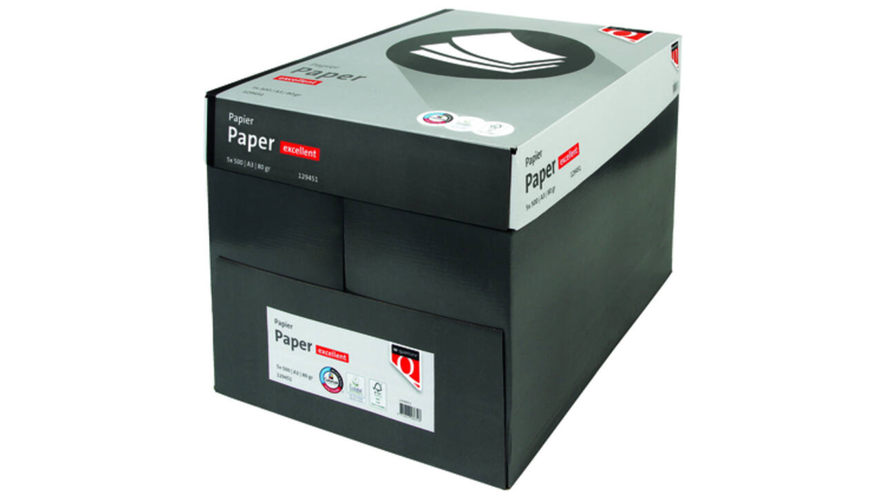 Kopieerpapier Quantore Excellent A3 80gr wit 500vel
