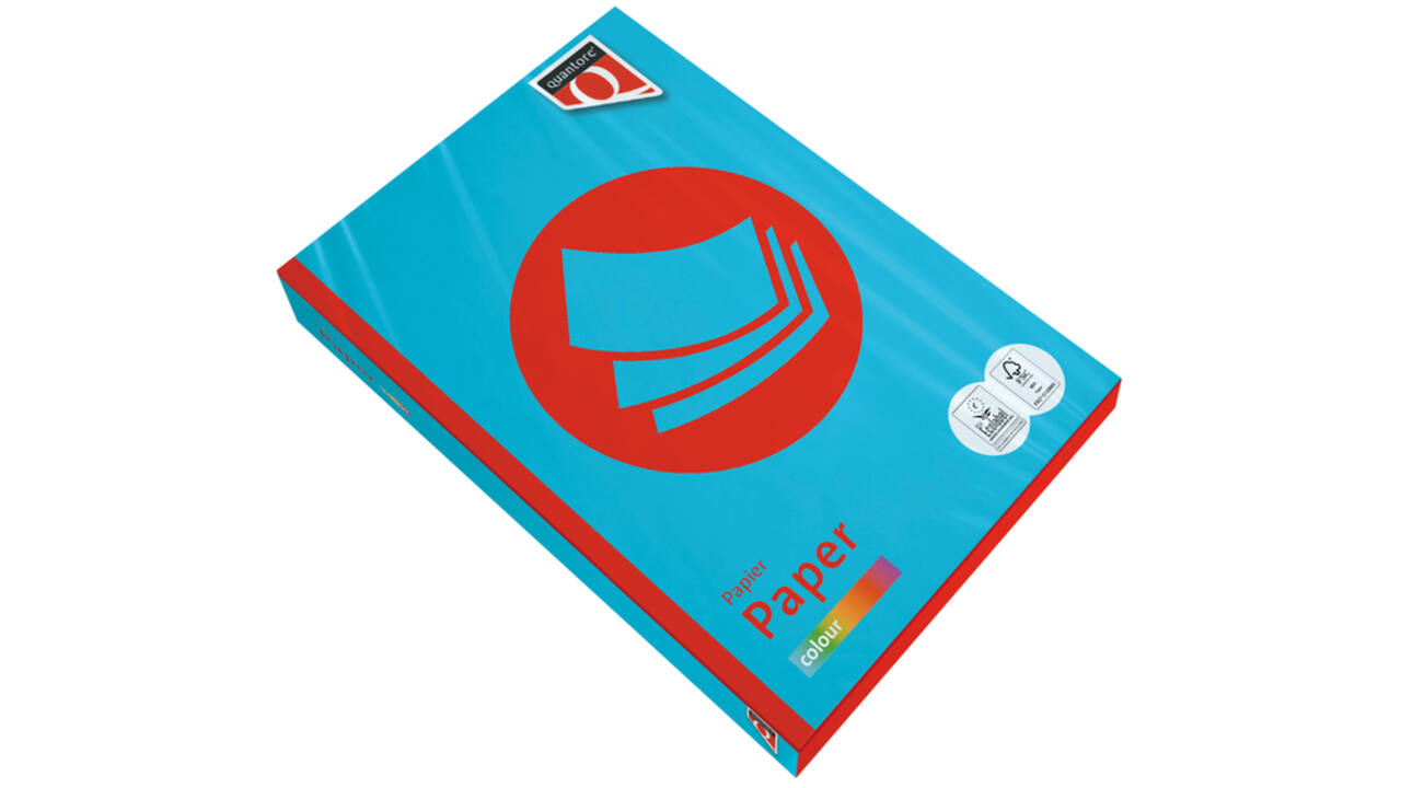 Kopieerpapier Quantore Colour A3 80gr azuurblauw 500 vel