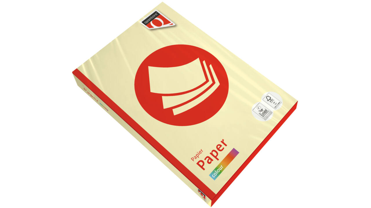Kopieerpapier Quantore Colour A3 120gr kanariegeel 250 vel
