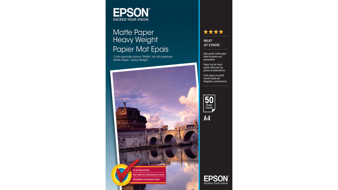 Inkjetpapier Epson S041256 A4 mat 167gr 50vel