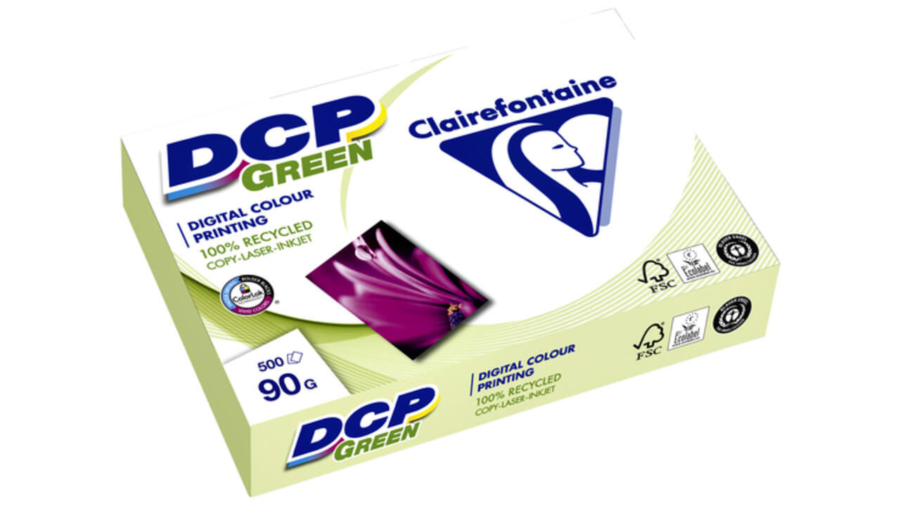 Laserpapier Clairefontaine DCP Green A4 90gr wit 500vel