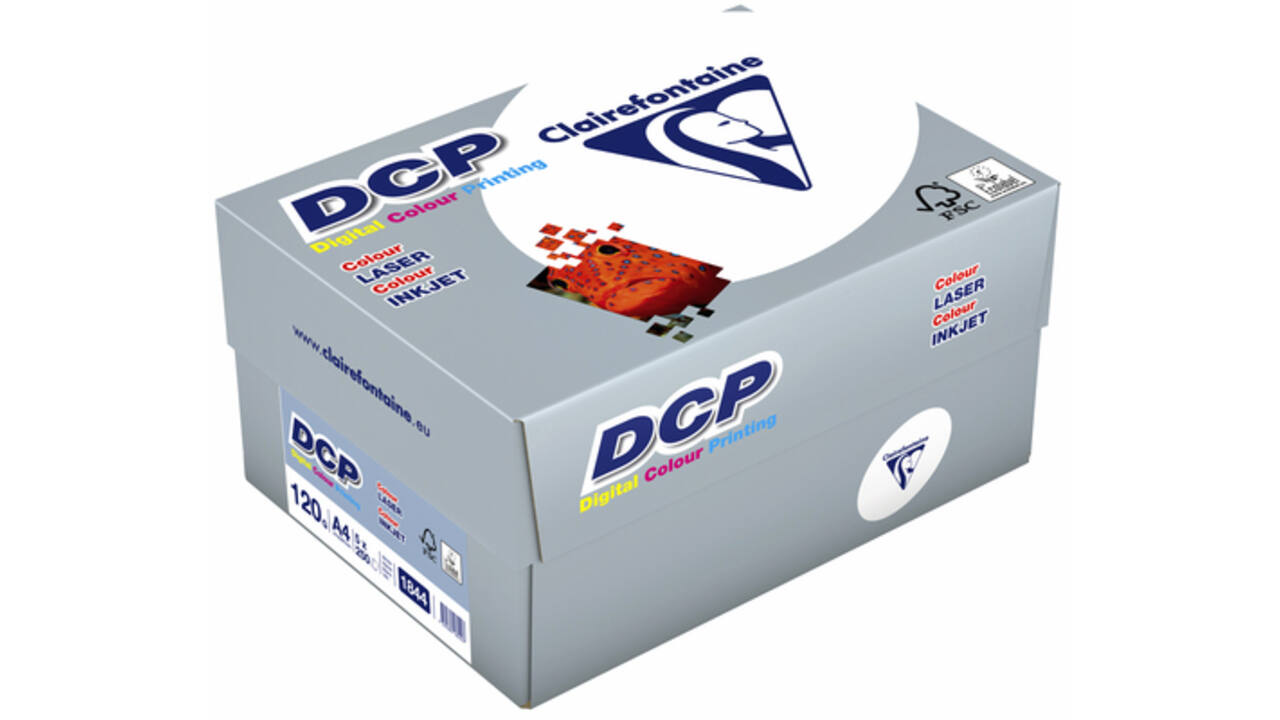 Laserpapier Clairefontaine DCP A4 120gr wit 250vel