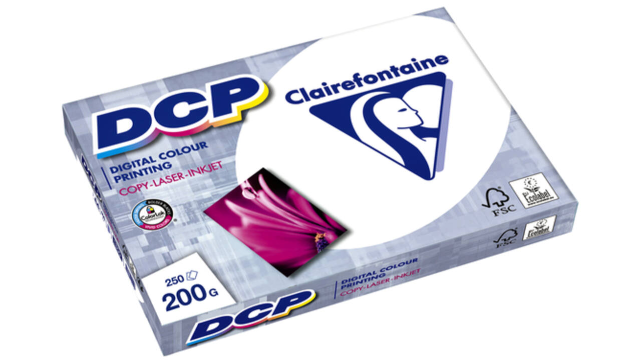 Laserpapier Clairefontaine DCP A4 200gr wit 250vel