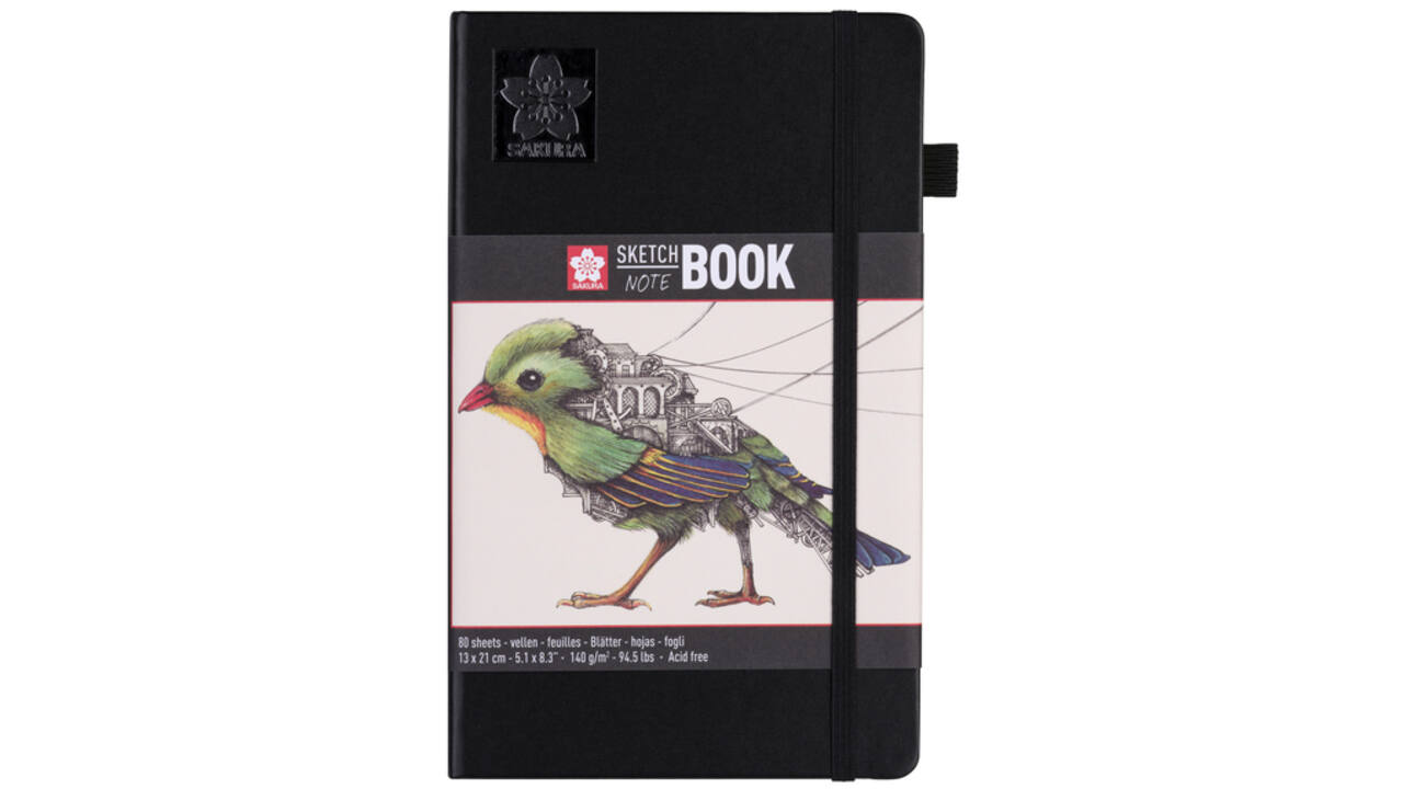 Schets-notitieboek Sakura 13x21cm 140gr 80vel wit