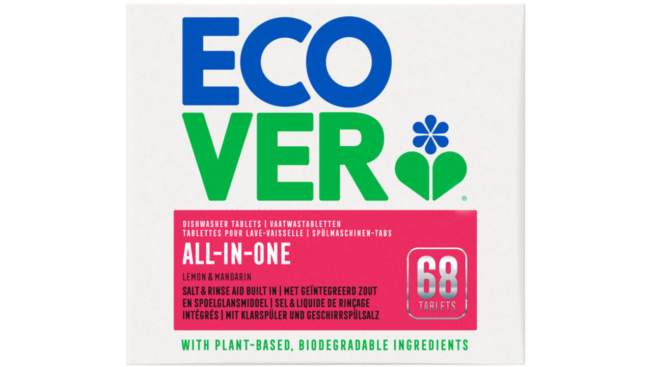 Vaatwastabletten Ecover All In One 68 stuks