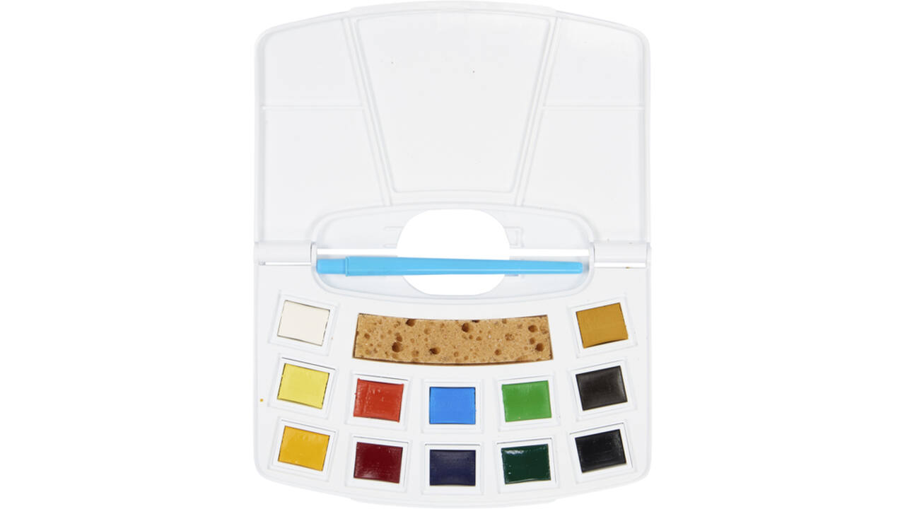 Talens Art Creation aquarel set 12 napjes met penseel