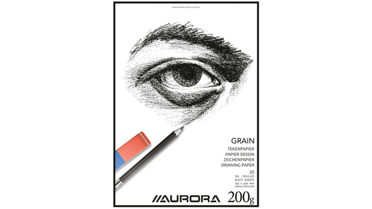 Tekenblok Aurora A3 20 vel 200 gram Grain papier