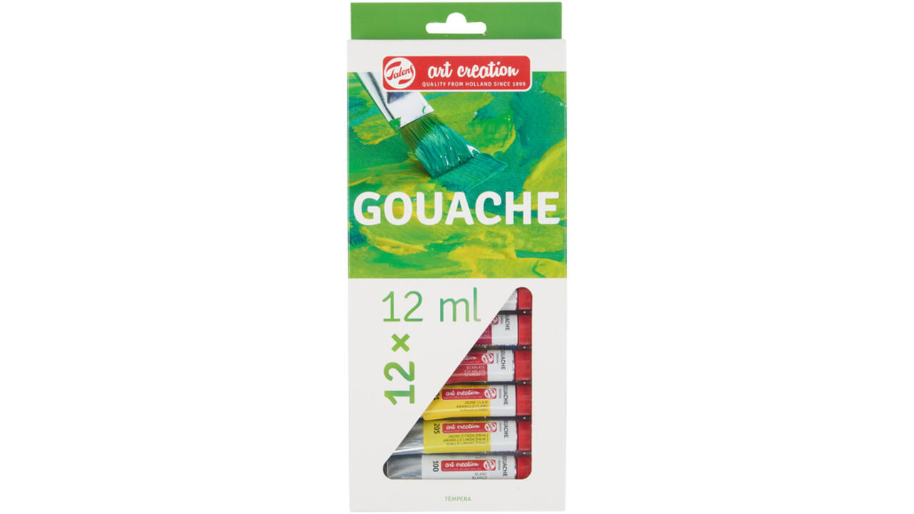 Talens Art Creation gouache set 12 tubes 12 ml