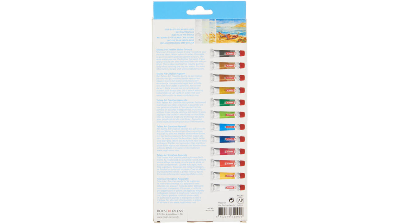 Talens Art Creation aquarel set 12 tubes 12 ml