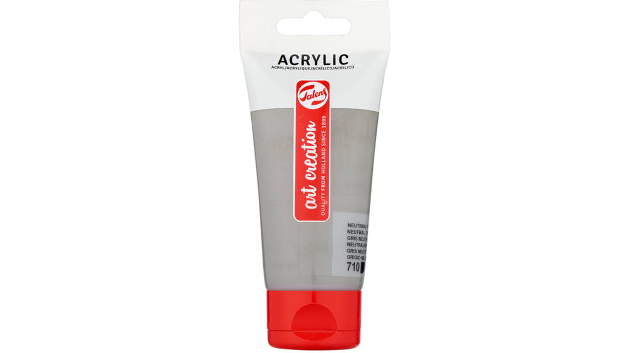 Acrylverf Talens Art Creation 710 neutraalgrijs tube à 75ml