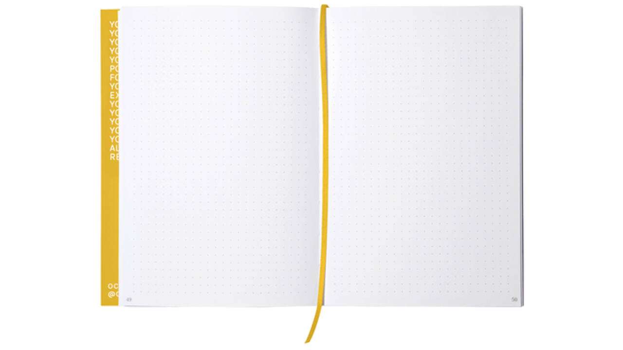 Notitieboek Octàgon FUN A5 135x200mm dots geel