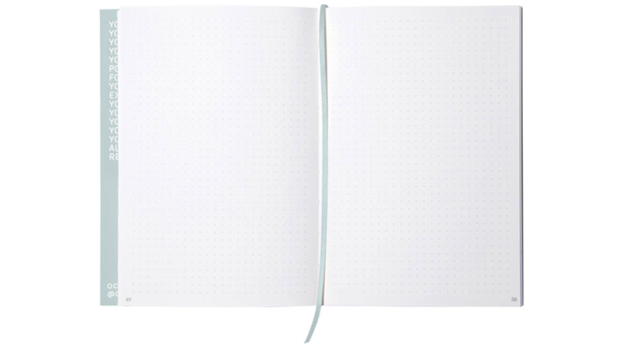 Notitieboek Octàgon CALM A5 135x200mm dots lichtblauw
