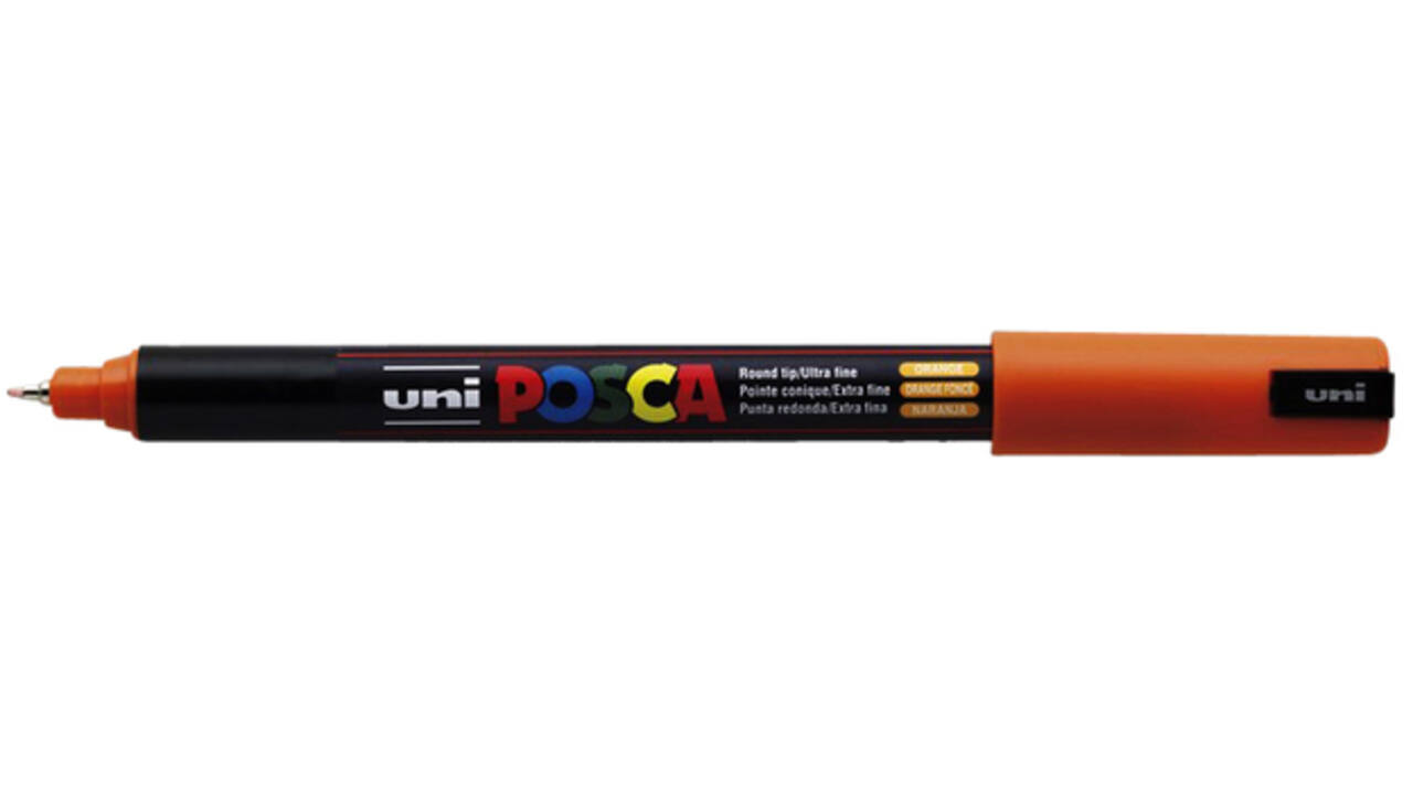 Verfstift Posca PC1MR extra fijn donkeroranje