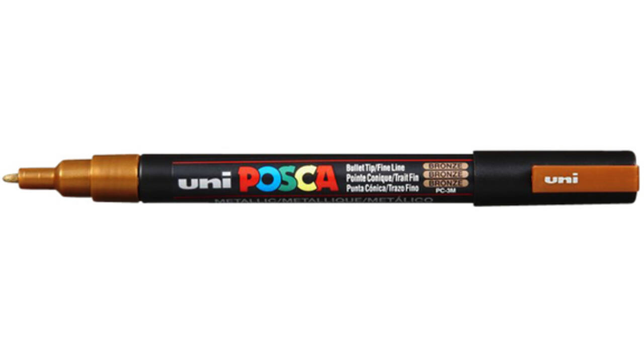 Verfstift Posca PC3M fijn brons