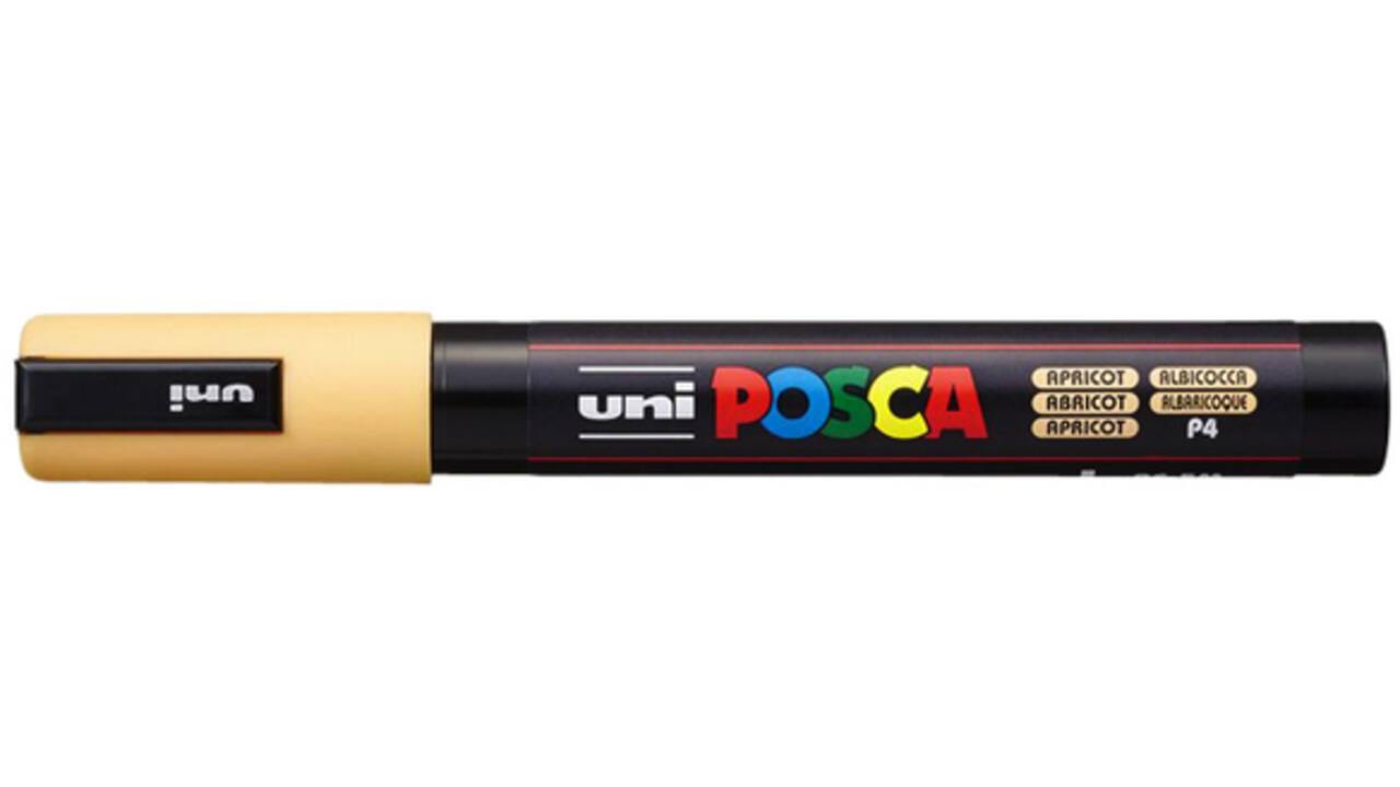 Verfstift Posca PC5M medium abrikoos