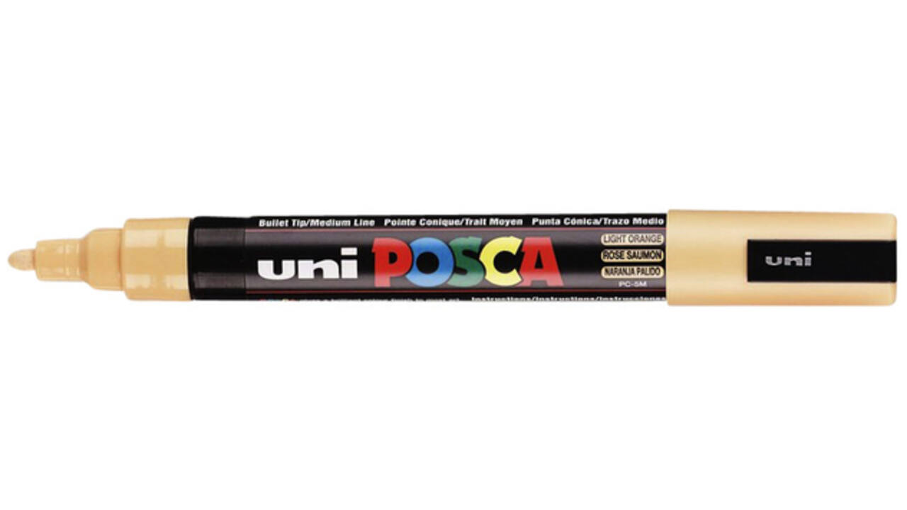 Verfstift Posca PC5M medium zalmroze
