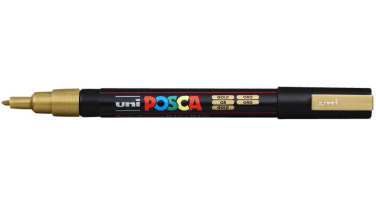 Verfstift Posca PC3M fijn goud