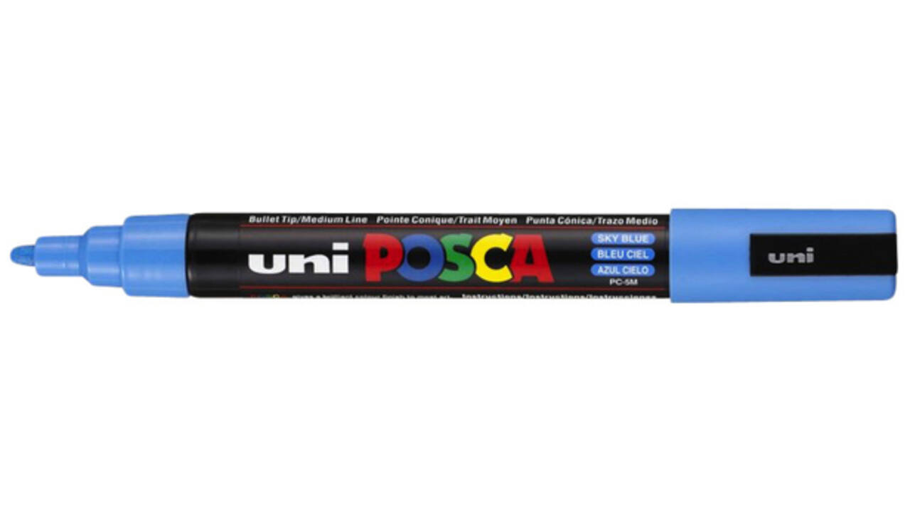 Verfstift Posca PC5M medium hemelsblauw