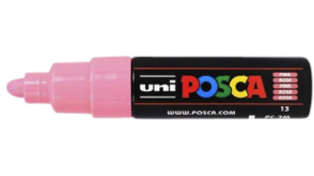 Verfstift Posca PC7M breed roze