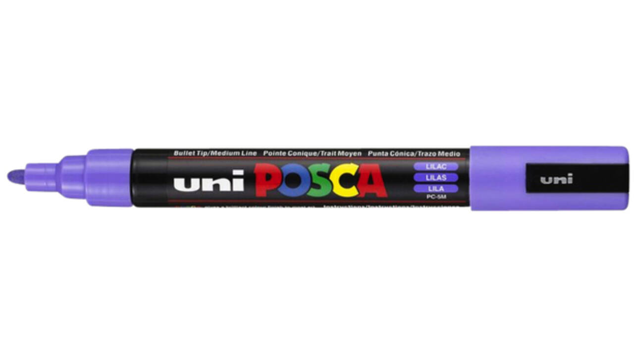Verfstift Posca PC5M medium lila