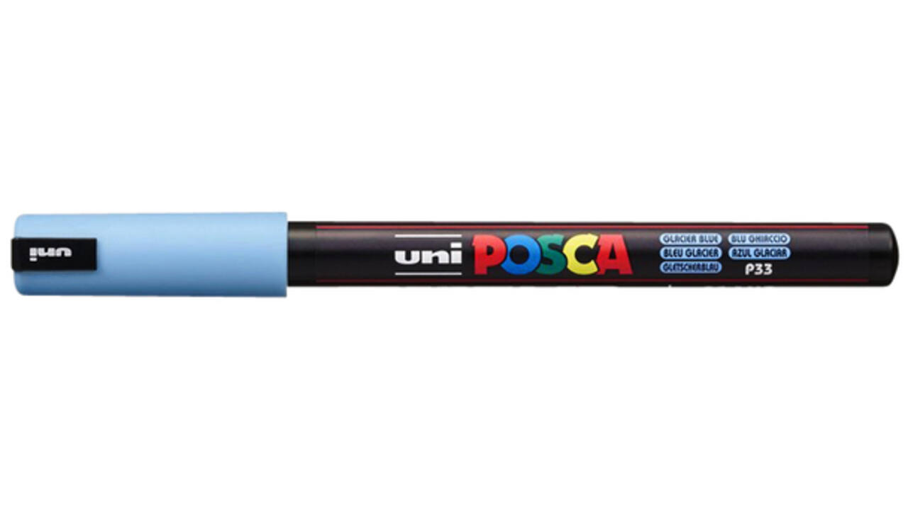 Verfstift Posca PC1MR extra fijn ijsblauw
