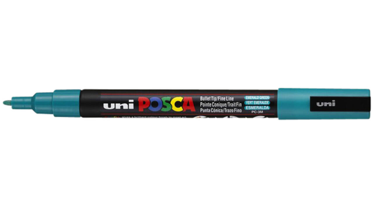 Paintmarker Uni POSCA PC3M fijn smaragdgroen