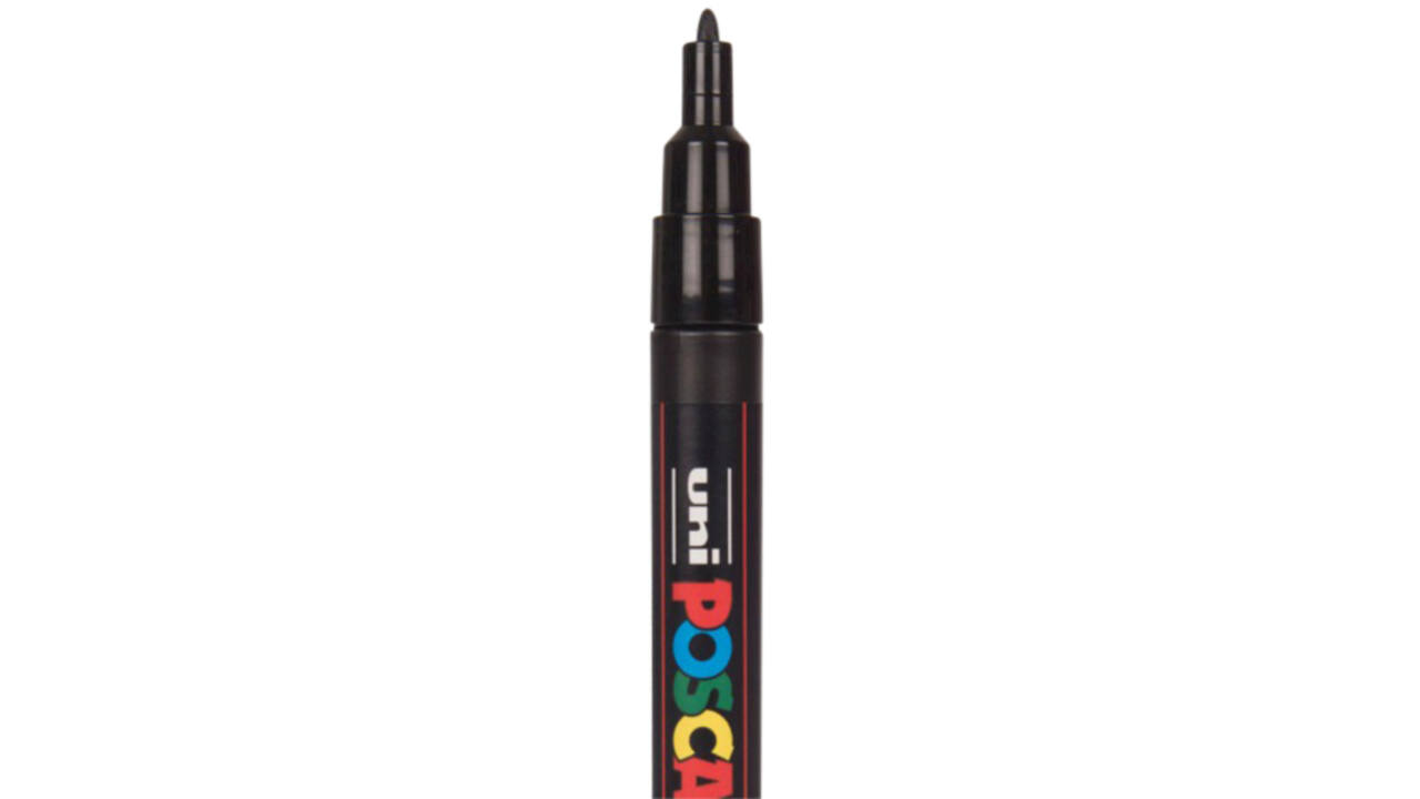 Verfstift Posca PC3M fijn zwart
