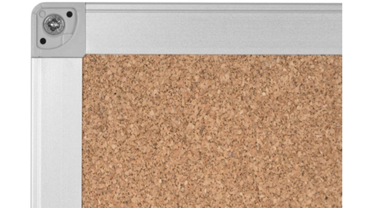 Prikbord Quantore 120x90cm kurk