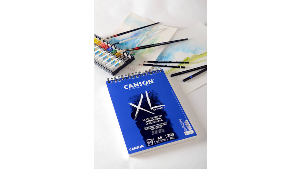 Aquarelblok Canson XL A5 15V 300gr spiraal